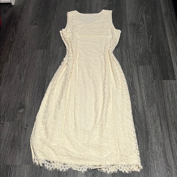 Isaac Mizrahi Cream Sleeveless Sundress Maxi - Picture 9 of 9
